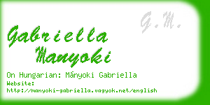 gabriella manyoki business card